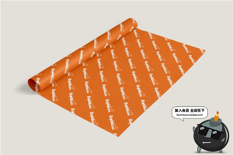 图片[6]-礼品包装纸背景墙纸PS图案效果图展示VI贴图文创样机PSD模板素材-设计猿