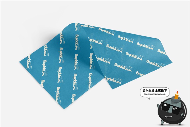 图片[9]-礼品包装纸背景墙纸PS图案效果图展示VI贴图文创样机PSD模板素材-设计猿