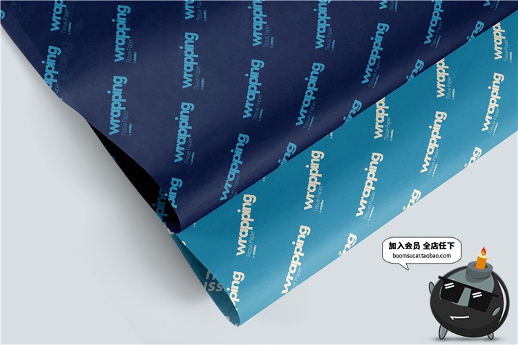 图片[14]-礼品包装纸背景墙纸PS图案效果图展示VI贴图文创样机PSD模板素材-设计猿