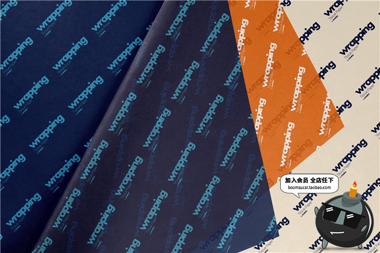 图片[18]-礼品包装纸背景墙纸PS图案效果图展示VI贴图文创样机PSD模板素材-设计猿