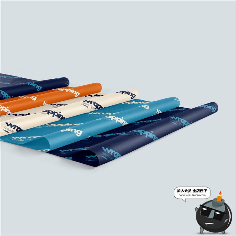 图片[24]-礼品包装纸背景墙纸PS图案效果图展示VI贴图文创样机PSD模板素材-设计猿