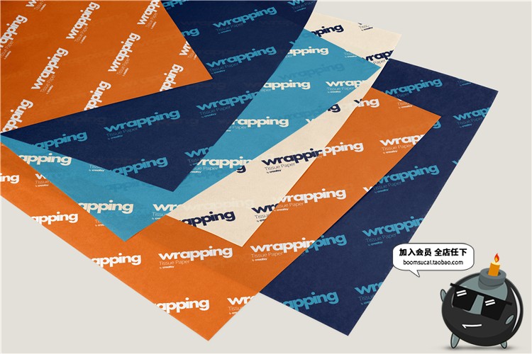 图片[27]-礼品包装纸背景墙纸PS图案效果图展示VI贴图文创样机PSD模板素材-设计猿