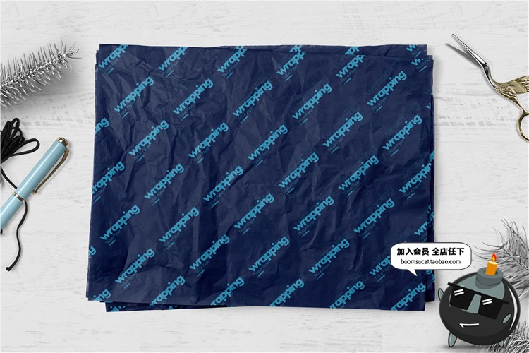 图片[28]-礼品包装纸背景墙纸PS图案效果图展示VI贴图文创样机PSD模板素材-设计猿