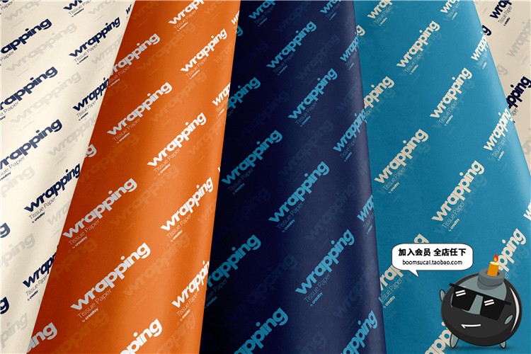 图片[29]-礼品包装纸背景墙纸PS图案效果图展示VI贴图文创样机PSD模板素材-设计猿