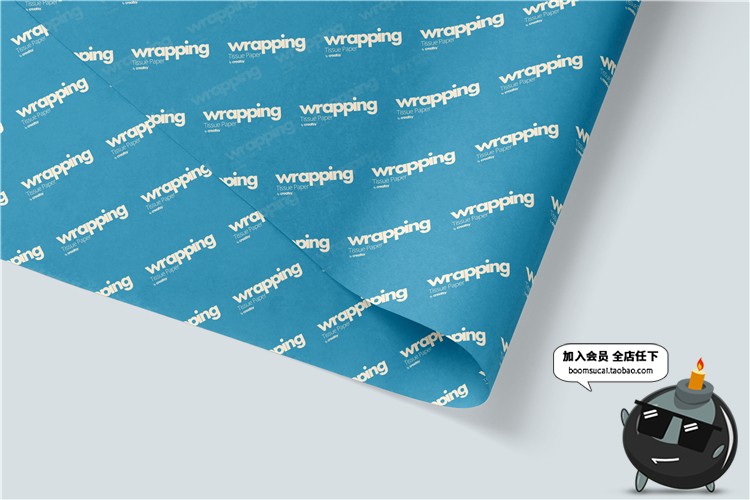 图片[36]-礼品包装纸背景墙纸PS图案效果图展示VI贴图文创样机PSD模板素材-设计猿