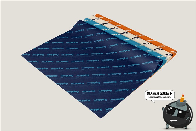 图片[37]-礼品包装纸背景墙纸PS图案效果图展示VI贴图文创样机PSD模板素材-设计猿