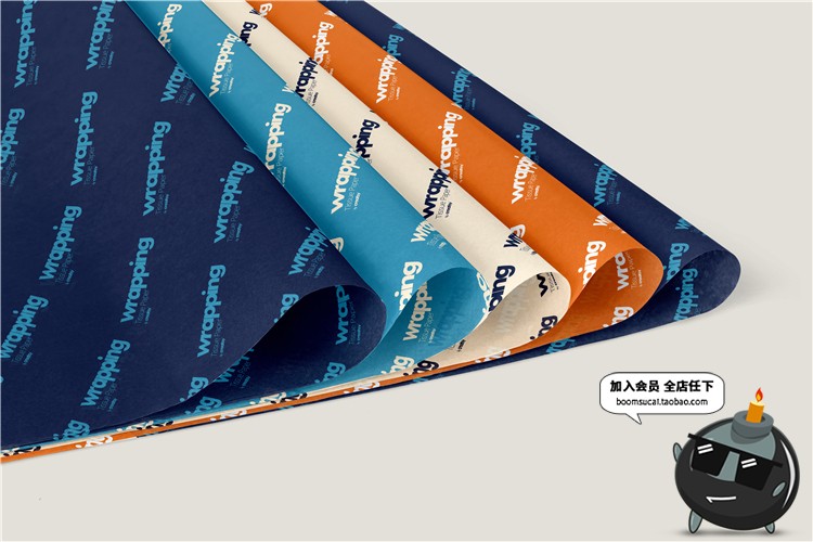 图片[41]-礼品包装纸背景墙纸PS图案效果图展示VI贴图文创样机PSD模板素材-设计猿