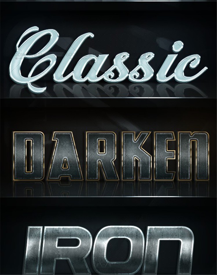 图片[7]-金属质感特效银铁金艺术字效果字体叠加PS样式元素设计ASL素材-设计猿