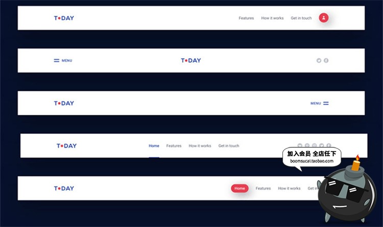 图片[20]-炫酷网页网站页面Banner首图蓝web设计UI模板PSD分层源文件PS素材-设计猿