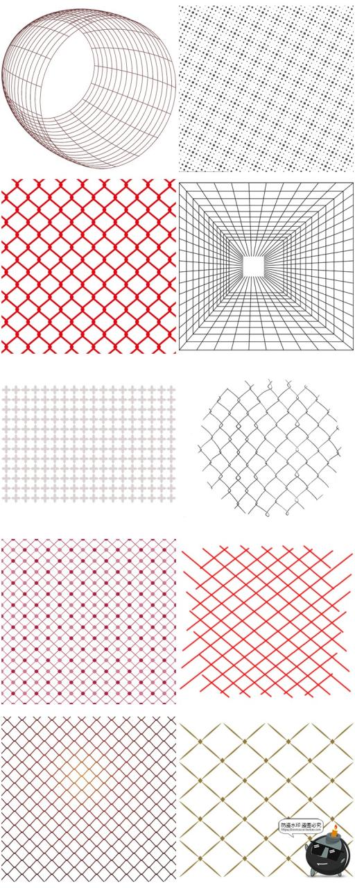 图片[1]-科技网络横竖线条网状方格参考线虚线免抠PNG透明背景图片PS素材-设计猿