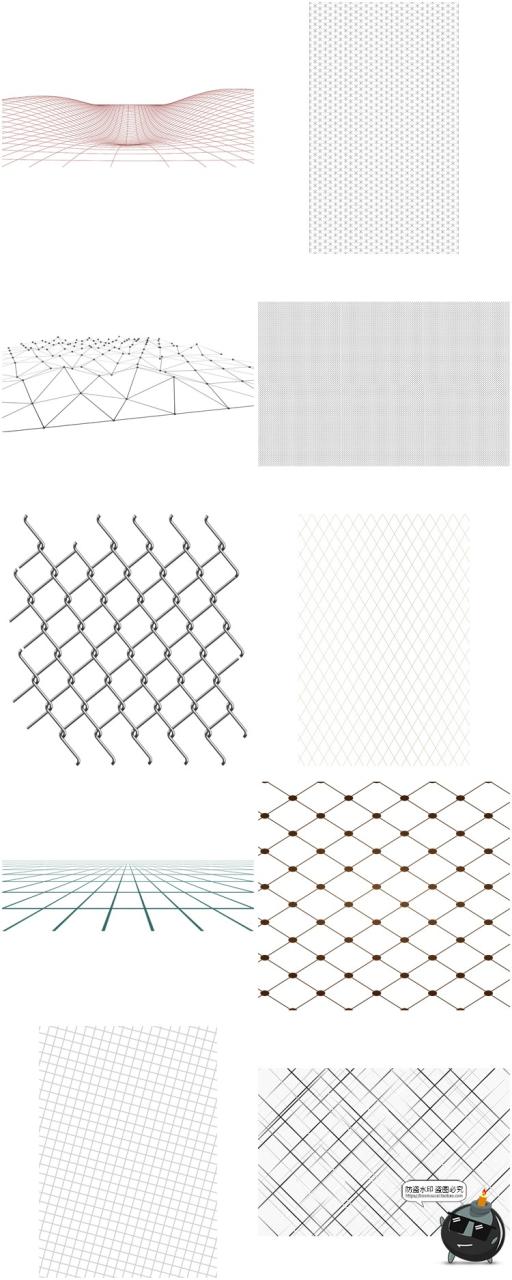 图片[6]-科技网络横竖线条网状方格参考线虚线免抠PNG透明背景图片PS素材-设计猿