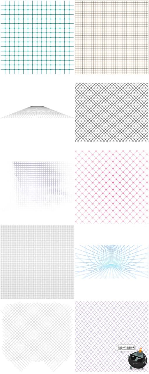 图片[9]-科技网络横竖线条网状方格参考线虚线免抠PNG透明背景图片PS素材-设计猿