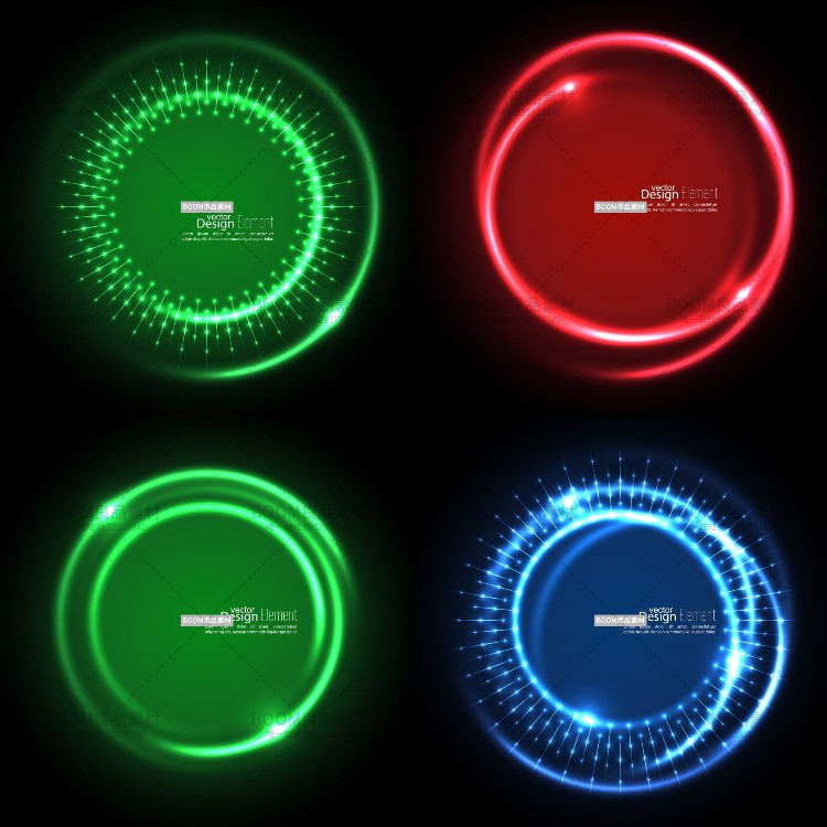 图片[1]-眩光涡旋圆形光晕元素圆环光效特效闪耀叠加背景AI矢量设计素材-设计猿