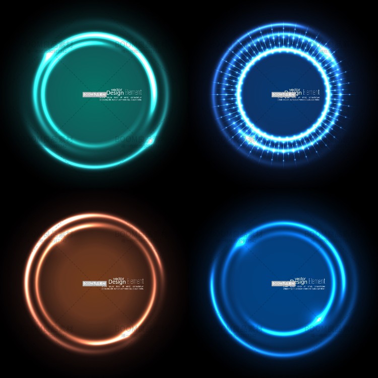 图片[2]-眩光涡旋圆形光晕元素圆环光效特效闪耀叠加背景AI矢量设计素材-设计猿