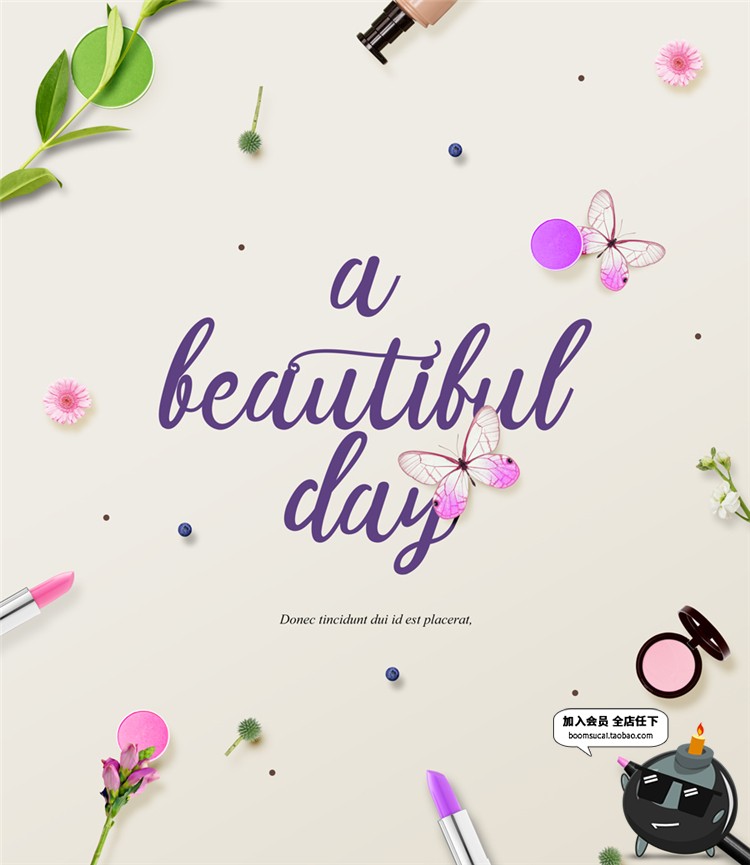 图片[13]-韩式风格时尚唯美化妆品宣传广告海报护肤BB促销PSD模板PS素材-设计猿
