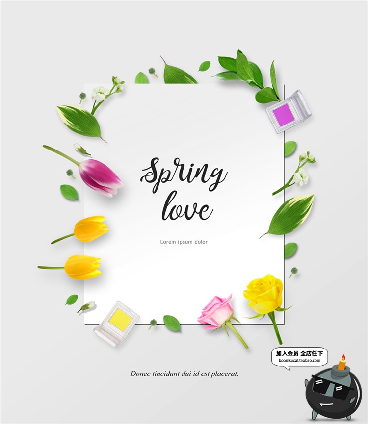 图片[17]-韩式风格时尚唯美化妆品宣传广告海报护肤BB促销PSD模板PS素材-设计猿