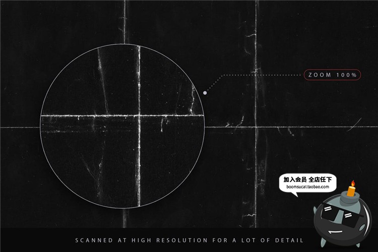 图片[3]-卡纸折叠痕迹划痕褶皱效果冷酷黑色纸张叠加纹理背景JPG图片素材-设计猿