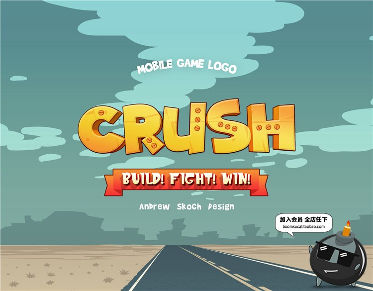 图片[1]-3D卡通动画游戏可爱特效文字效果图层ASL样式PSD模板贴图PS素材-设计猿