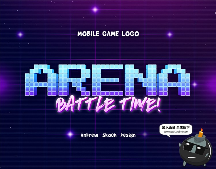 图片[2]-3D卡通动画游戏可爱特效文字效果图层ASL样式PSD模板贴图PS素材-设计猿