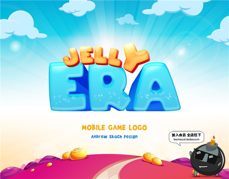 图片[8]-3D卡通动画游戏可爱特效文字效果图层ASL样式PSD模板贴图PS素材-设计猿