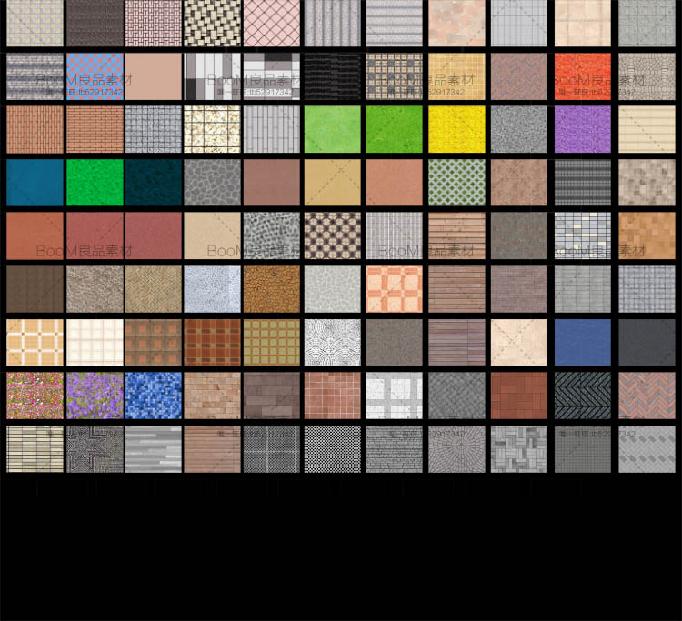 图片[1]-地板瓷砖材质图案景观平面叠加平铺彩平后期效果渲染PSD模板素材-设计猿