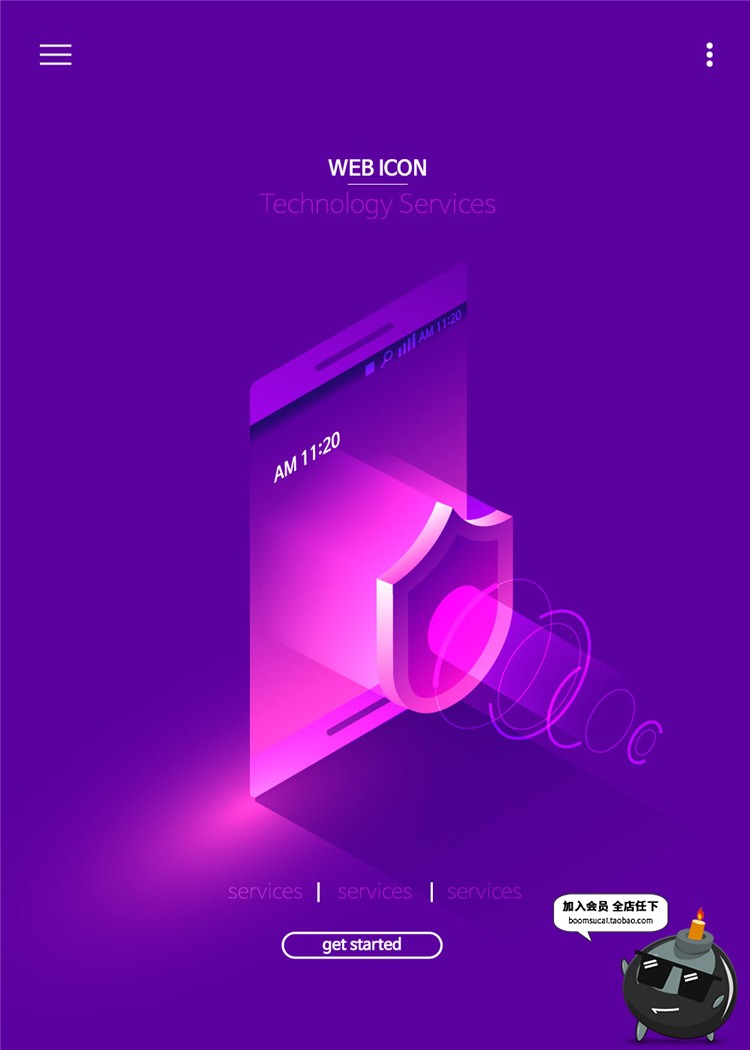 图片[3]-2.5D立体UI科技互联网信息人工智能大数据插画AI矢量设计海报素材-设计猿