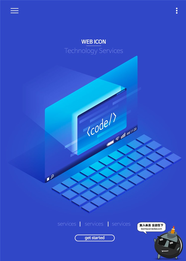 图片[20]-2.5D立体UI科技互联网信息人工智能大数据插画AI矢量设计海报素材-设计猿