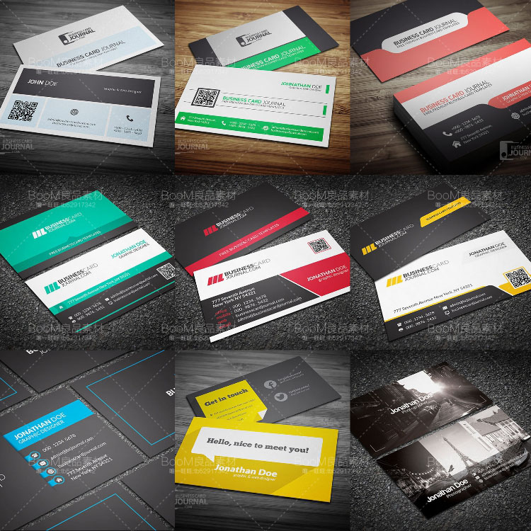 图片[4]-国外商务办公简约高清个人名片卡片PSD分层模板平面设计PS素材-设计猿