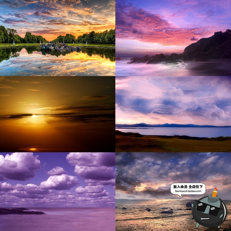 图片[9]-高清天空云彩JPG图片夕阳蓝天白云背景图影楼婚纱后期平面PS素材-设计猿