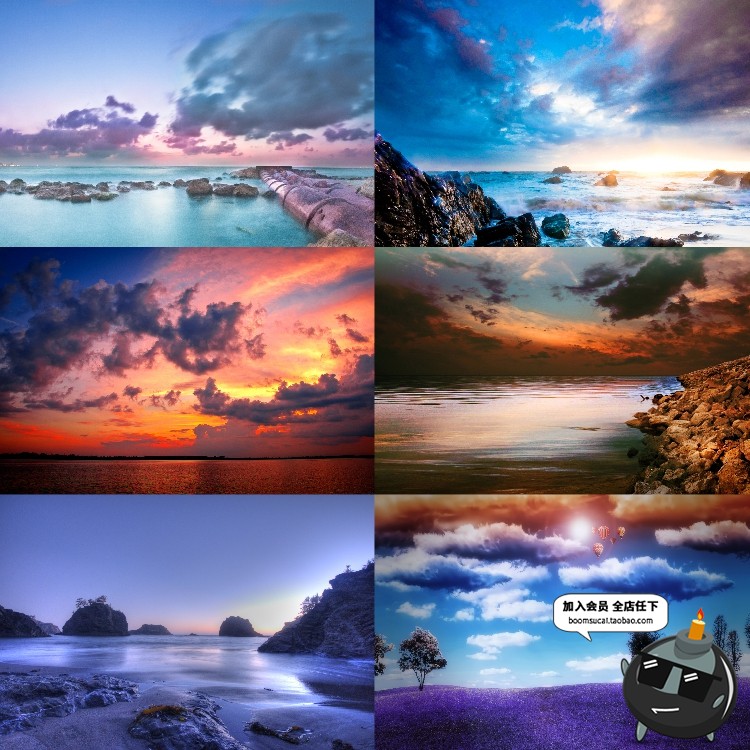 图片[16]-高清天空云彩JPG图片夕阳蓝天白云背景图影楼婚纱后期平面PS素材-设计猿