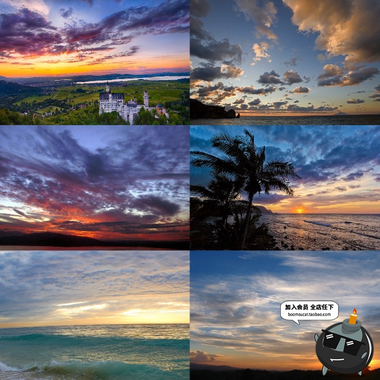 图片[20]-高清天空云彩JPG图片夕阳蓝天白云背景图影楼婚纱后期平面PS素材-设计猿