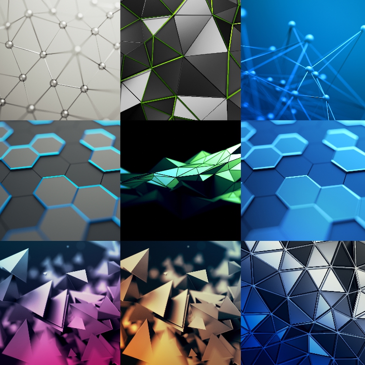 图片[2]-科技感时尚创意炫酷3D立体空间背景底纹PS图库高清JPG图片素材-设计猿