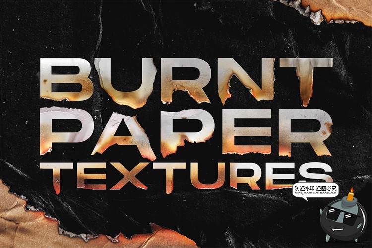 图片[1]-烧焦燃烧撕裂烧毁灰烬白纸余烬纸张碎片碎块PNG免抠图PSD后期素材-设计猿