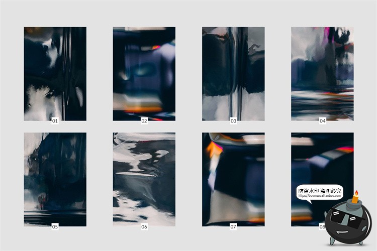 图片[3]-抽象褶皱金属箔反射纹理底纹背景图案后期合成JPG格式图片素材-设计猿