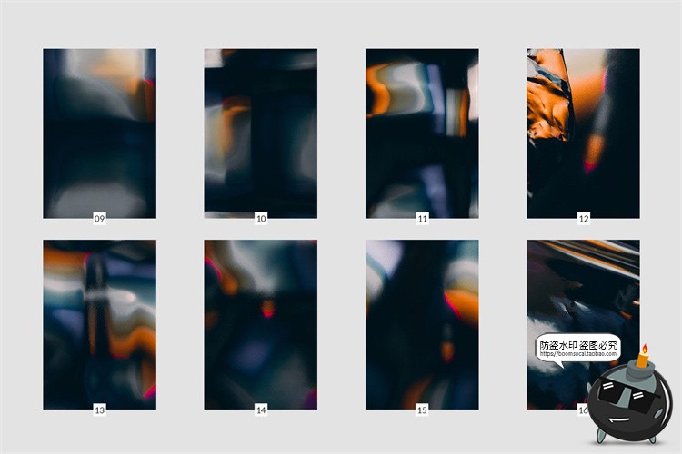 图片[7]-抽象褶皱金属箔反射纹理底纹背景图案后期合成JPG格式图片素材-设计猿