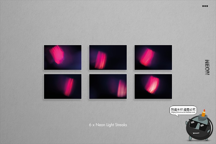 图片[6]-潮流霓虹灯光影酒吧夜店赛博朋克漏光晕特效JPG图片黑底合成素材-设计猿