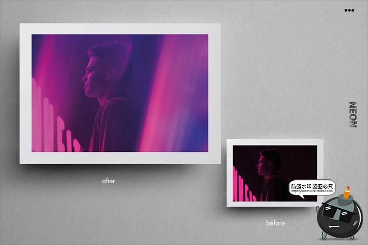 图片[17]-潮流霓虹灯光影酒吧夜店赛博朋克漏光晕特效JPG图片黑底合成素材-设计猿