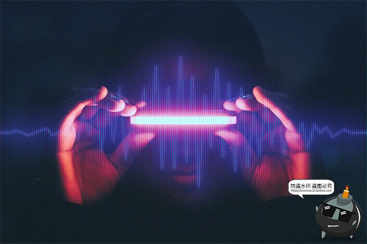 图片[3]-像素化特效复古街机游戏颗粒显示器效果样机后期PSD模板PS素材-设计猿