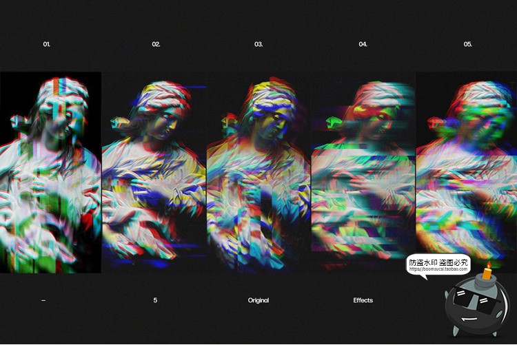 图片[2]-未来迷幻酸性信号故障艺术图片扭曲错误模糊特效样机PSD模板素材-设计猿