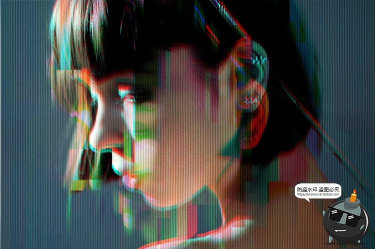 图片[4]-未来迷幻酸性信号故障艺术图片扭曲错误模糊特效样机PSD模板素材-设计猿