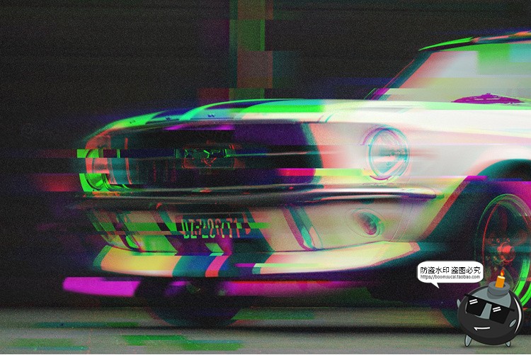 图片[10]-未来迷幻酸性信号故障艺术图片扭曲错误模糊特效样机PSD模板素材-设计猿