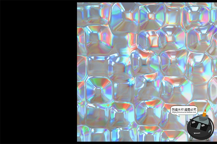 图片[7]-酸性全息未来玻璃光晕镀铬赛博朋克风格彩虹纹理背景JPG图片素材-设计猿