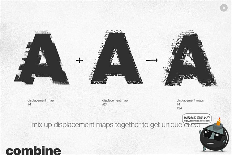 图片[5]-失真动力学位移滤镜贴图磨损故障扭曲字体海报变形特效模板PS素材-设计猿