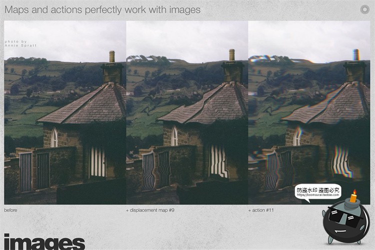 图片[9]-失真动力学位移滤镜贴图磨损故障扭曲字体海报变形特效模板PS素材-设计猿