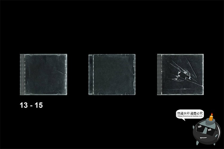 图片[7]-潮流音乐CD盒封面样机套装PNG免抠贴纸纹理PSD模板样机PS合成素材-设计猿