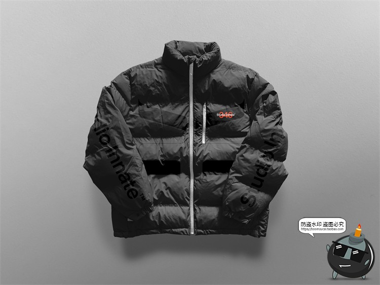 图片[2]-潮牌羽绒服棉服外套拉链冬季服装贴图mockups样机PSD模板PS素材-设计猿