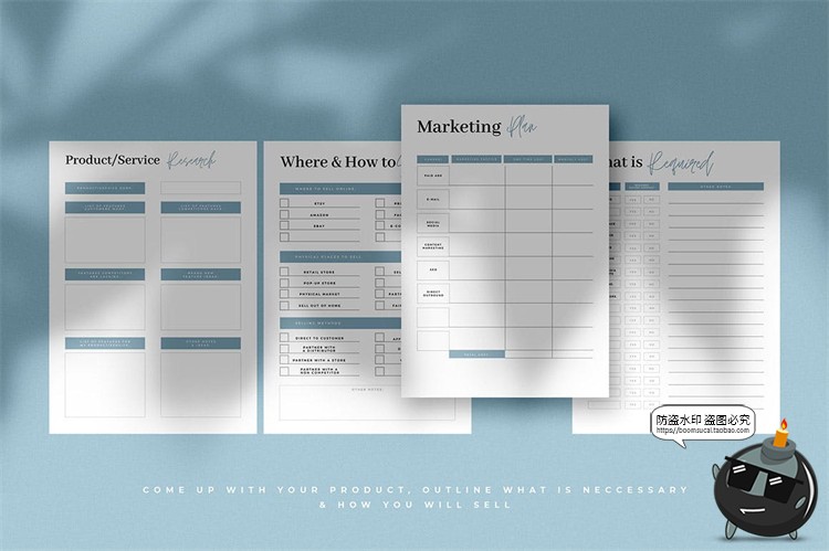 图片[3]-工作计划表格表单事项排列日程规划排版网格格子AI矢量模板素材-设计猿
