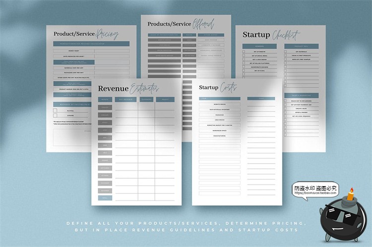 图片[4]-工作计划表格表单事项排列日程规划排版网格格子AI矢量模板素材-设计猿