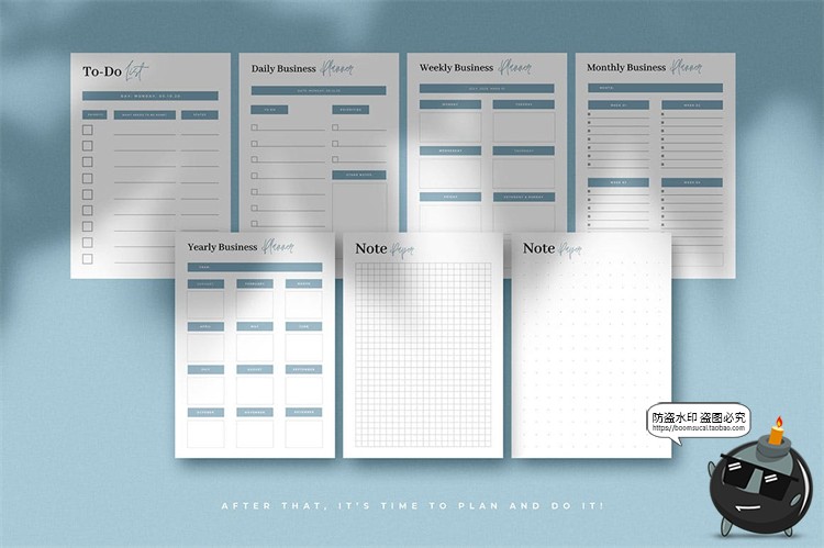 图片[6]-工作计划表格表单事项排列日程规划排版网格格子AI矢量模板素材-设计猿