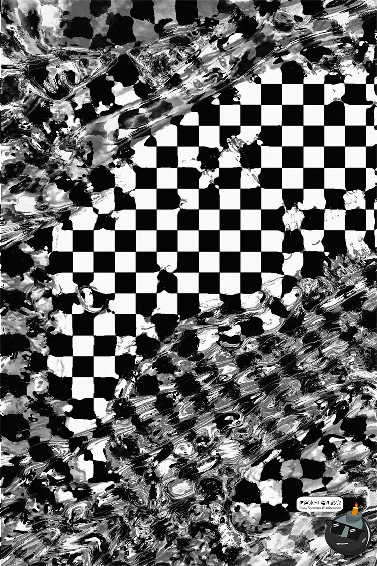 图片[5]-潮流扭曲方格故障风错乱空间褶皱效果纹理底纹背景JPG图片素材-设计猿